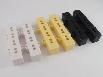 GUITARS ELECTRIC JAZZ BASS Pick-Up Cover Matched Paia O Singolo IN Nero, Bianco O Crema