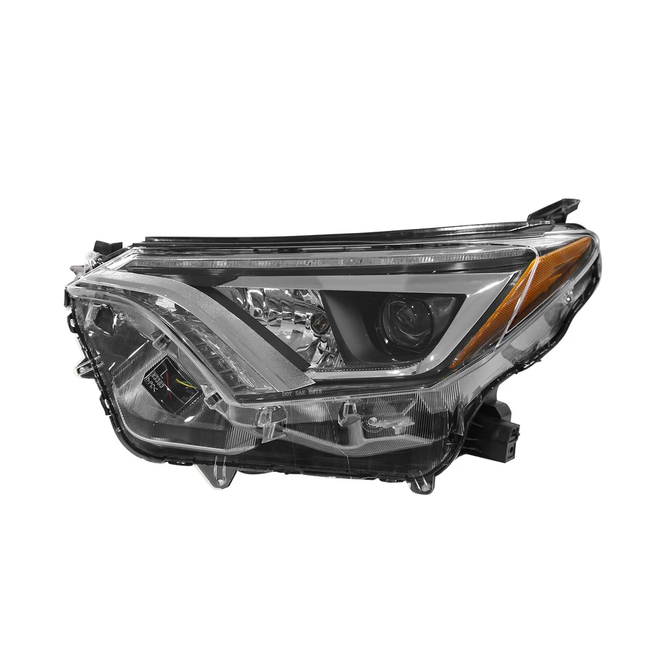 Pair FIT 2016 2017 2018 Toyota RAV4 Bi-LED Headlight Headlamps Chrome Right&Left - Image 2 of 4