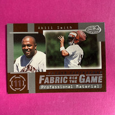 🐶 1999 Leaf Certified Fabric of the Game /1000 Akili Smith #FG48 Rookie RC