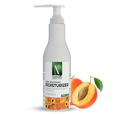 NutriGlow Advanced Organics Skin Whitening Moisturizer With SPF 15 200ml_