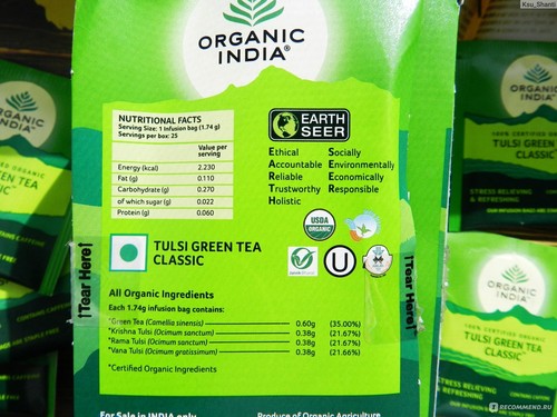 Tulsi Original OFFICIAL USA Tea USDA Organic India USA OFFICIAL - Picture 8 of 15