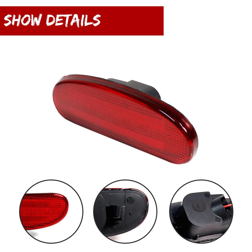 Для 2009-14 NISSAN CUBE красный объектив задний бампер боковые габаритные огни LH и RH набор из 2 - Изображение 3 из 4