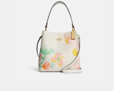 COACH LARGE Town Bucket Bag With Dreamy Land Floral Print BRAND