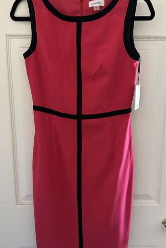 Calvin Klein ärmelloses Mantelkleid rosa Größe 2 - Bild 2 von 6