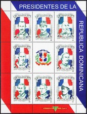 Dominican Rep S/S Presidents of the Republic 2001 MNH-36 Euro