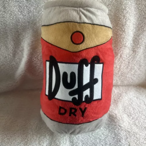 The Simpsons Duff Beer Can Plush Pillow 14 Inch Universal Studios Exclusive