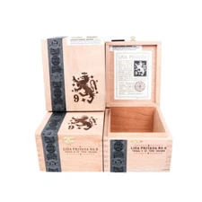 Lot of 3 Liga Privada Toro Oscuro No. 9 Empty Wood Cigar Box 7" x 5.75" x 4"