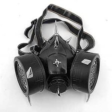 Steampunk Mens Retro Rivet Gas Respirator Cyber Gothic Cosplay Spikes Mask Party