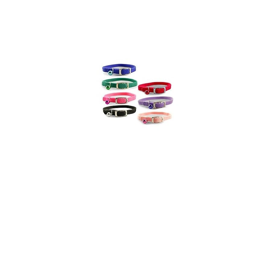 Kool Collar for Cats 8 colors 3 sizes Stretch weave nylon