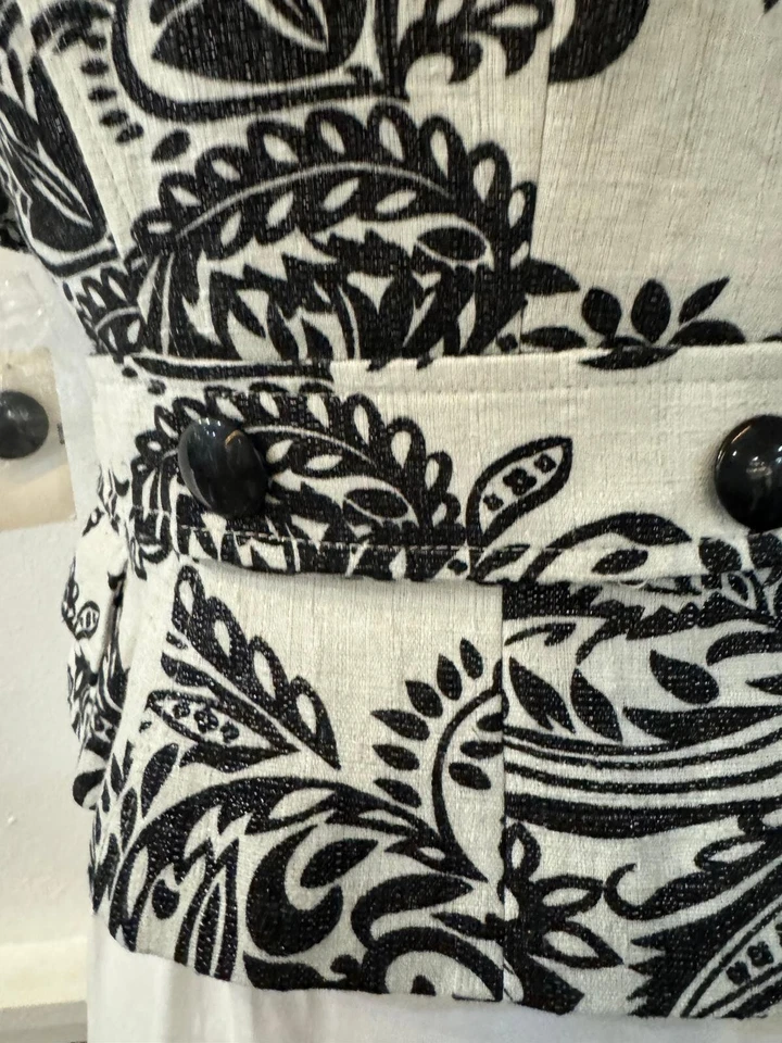 MSRP $129 NOW $45 -- Georgiou Designer Pride Blockwork High End Cotton Blend TOP - Image 3 of 4