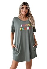 Richie House Nightgowns Sleepshirts Nightshirt Lounge Dress Sleepwear RHW4069