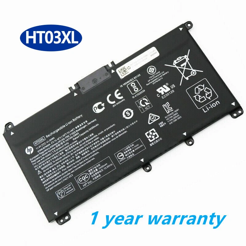 Batería genuina OEM HT03XL para HP Pavilion L11421-2C2 L11119-855 15-CS 15-DA EE. UU. Foto 2 de 4