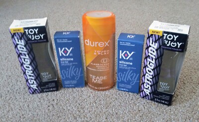 5pc Personal Lubricant Bundle   KY   DUREX   ASTROGLIDE