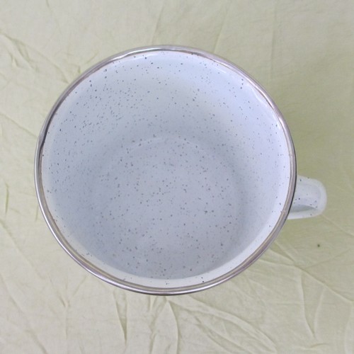 Camping Tin Coffee Mug RUN FORREST Bubba Gump Shrimp Co. 16 oz lightweight - Picture 5 of 10