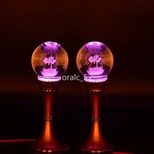 20cm LED Colorful Crystal Lotus Lamp Buddha Guanyin Lamp Home Buddhist Supplies