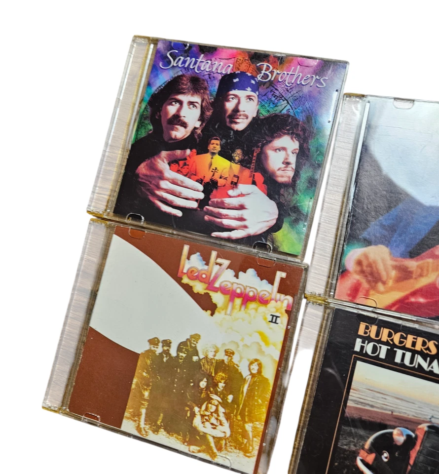 Lot of 8 Rock CDs - ZZ Top, The Rolling Stones, Dire Straits, Santana, Hot Tuna - Image 4 of 4