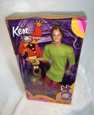 New Vintage 2002 Mattel Barbie Ken As Shaggy &  Scooby Doo Doll Set