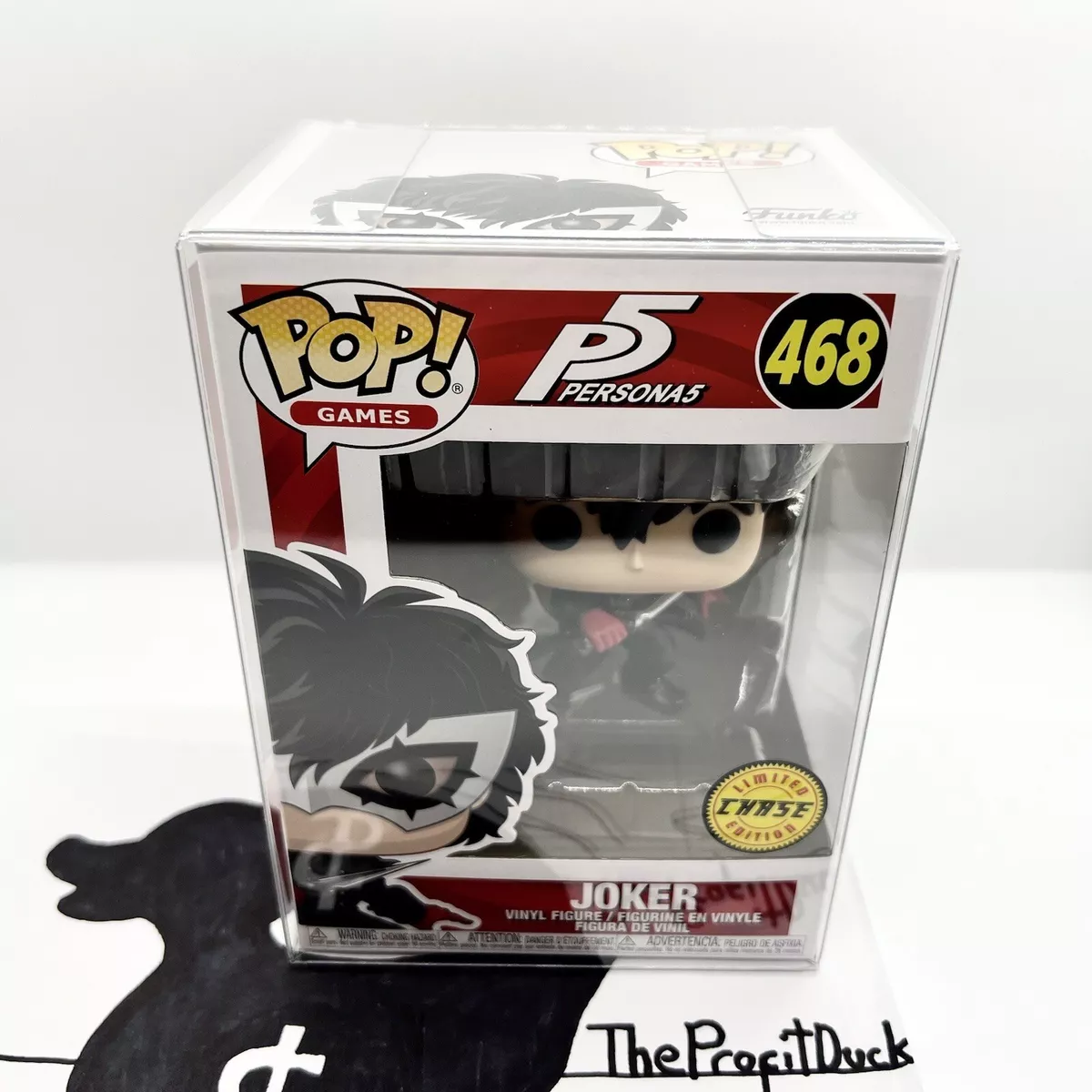 Funko POP! Games: Persona 5 Joker Chase Figure #468 w/ PROTECTOR Funko POP! Games: Persona 5 Joker Chase Figure #468 w/ PROTECTOR