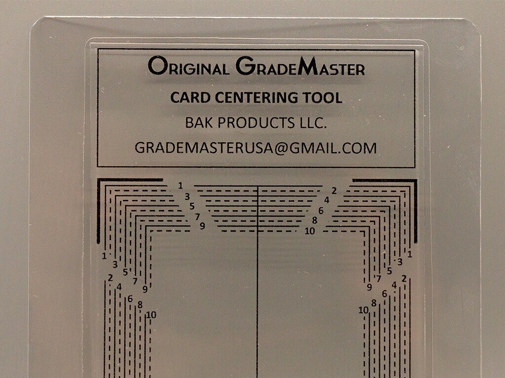 ORIGINAL GRADEMASTER Card Grading / Centering Tool Created in 2015- #1  Design! | eBay