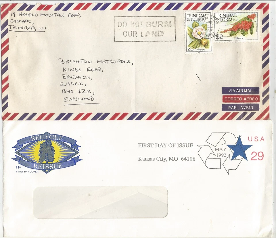 Five ecology covers 1953-2002 from India, Trinidad, US -- conservation, etc, - Image 2 of 3