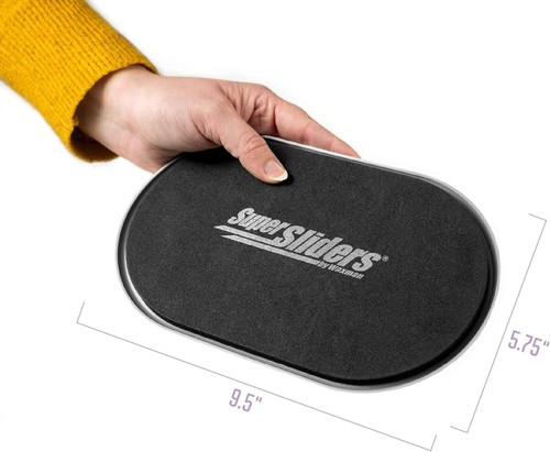 Oval Reusable Furniture Sliders 5¾" x 9½" - Effortless Carpet Protection, 4 Pack - Picture 5 of 11