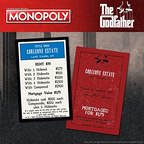 Monopoly: The Godfather Edition Board Game - Picture 5 of 8