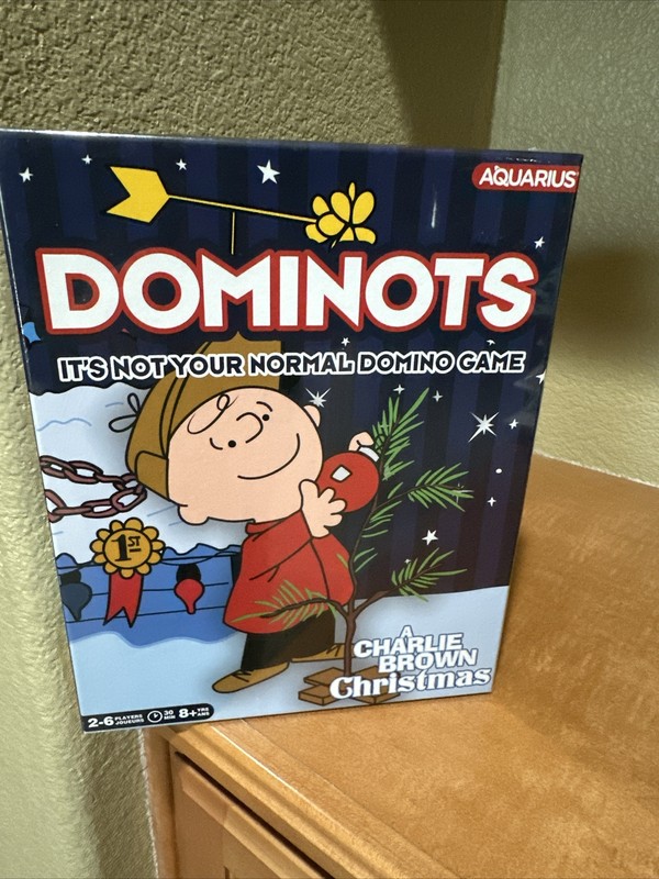 Dominots Charlie Brown Christmas A Fun Twist On Dominoes(Aquarius Games 2023)NEW