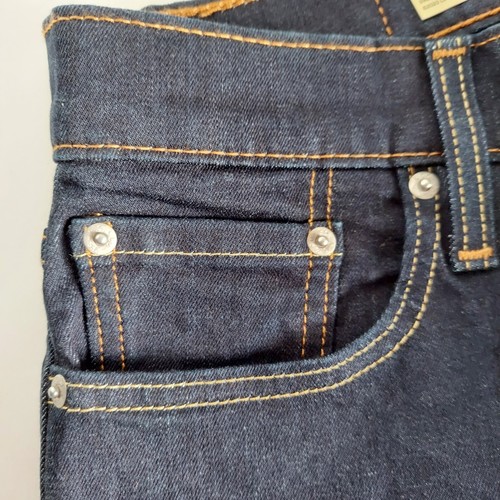 Levi's Flex 512 Slim Taper Men's 30 x 32 Stretch Dark Wash Denim Blue Jeans New - Picture 11 of 16