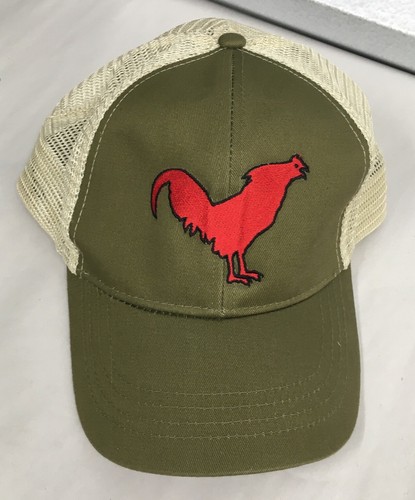 Red Rooster Poultry Embroidery Baseball Hat Cap