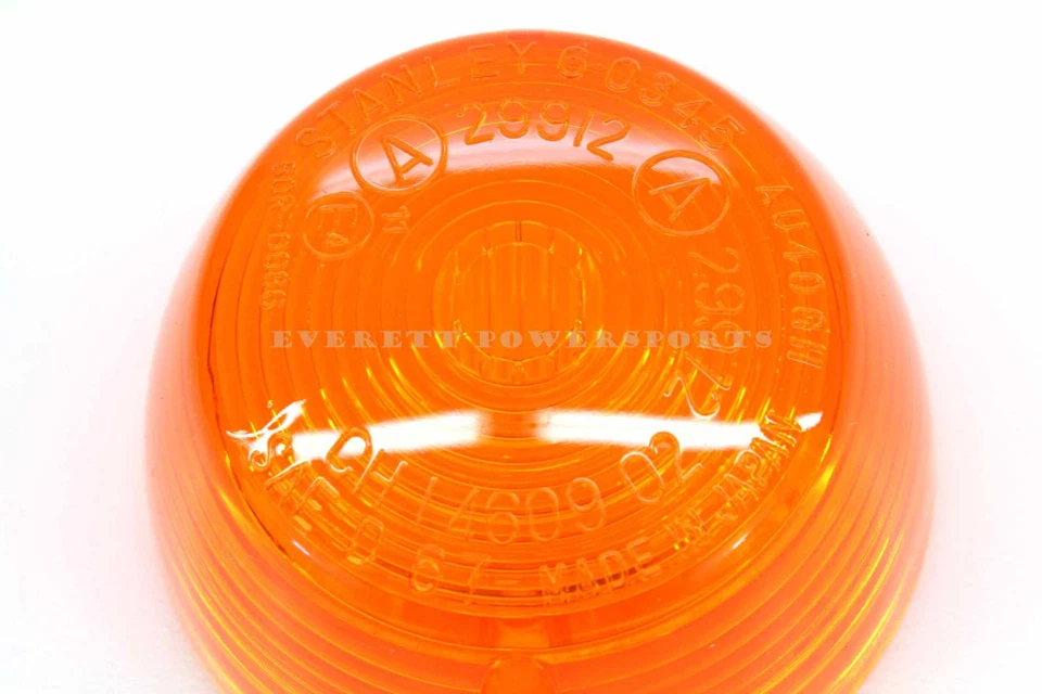 Amber Turn Signal Lens Genuine Honda 1960s-1980s Gasket Screw (See Desc) #K06 - Image 3 of 4