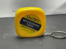 1M/3FT Mini Tape Measure Keychain - Portable Retractable Metric  Inch Ruler