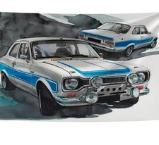Ford Escort RS Banner Fahne 60 x 90 cm
