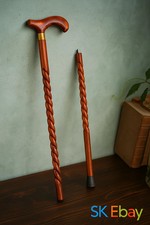Men-Women-Old People Beautiful Hand Carved Design Wooden Walking Stick gifts