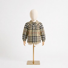 Girl's Burberry Nova Check Long Sleeve Blouse Shirt Kids London Brit 4Y / 104cm