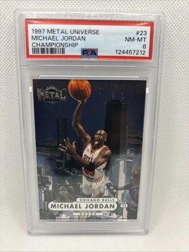 1997-98 Metal Universe Michael Jordan #23 PSA 8