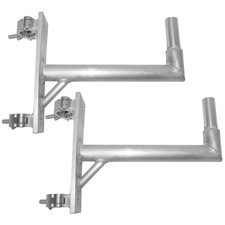 ProX XT-SPMT Aluminum 14-inch Speaker Mounts with Dual Pro Clamps 2 Pack