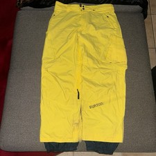 Burton Men’s Yellow Ski Snowboarding Snow Pants Size Large Outdoors Skiing Rare