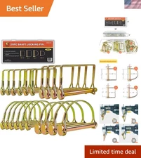 Corrosion-Resistant Trailer Hitch Pins: 20 Heavy-Duty Zinc-Plated Safety Pins