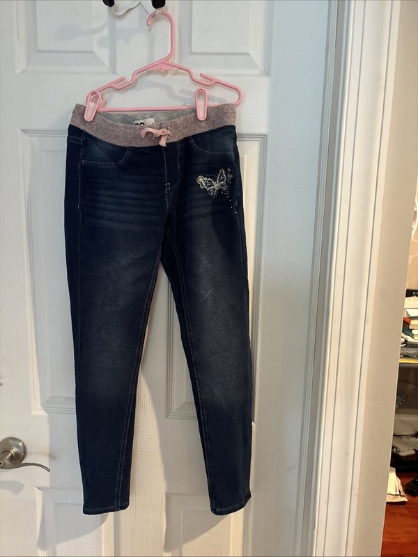 SO Jeggings Girl's sz. 12 Sequin Butterfly Drawstring