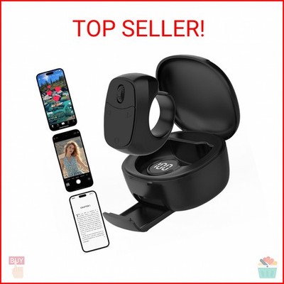 ELZO Tiktok Scrolling Ring Remote Control【New Upgrade】 Bluetooth Camera Video Sc