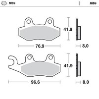 Motomaster Vordere Links Sinter BremsbeläGe Kawasaki KLX 140 R L 2021-2025