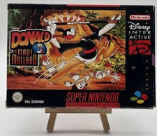 ebay® Auktion 127847103072 | Donald In Maui Mallard Super Nintendo PAL Version Disney OVP Mit Anleitung Inlay Thumbnail of ebay® auction 127847103072 | Donald In Maui Mallard Super Nintendo PAL Version Disney OVP Mit Anleitung Inlay