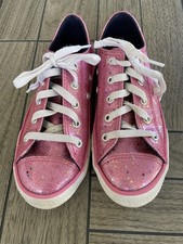 CONVERSE All Star Girls Rose Pink Glitter Sparkle Sneaker Shoe Youth Size 1