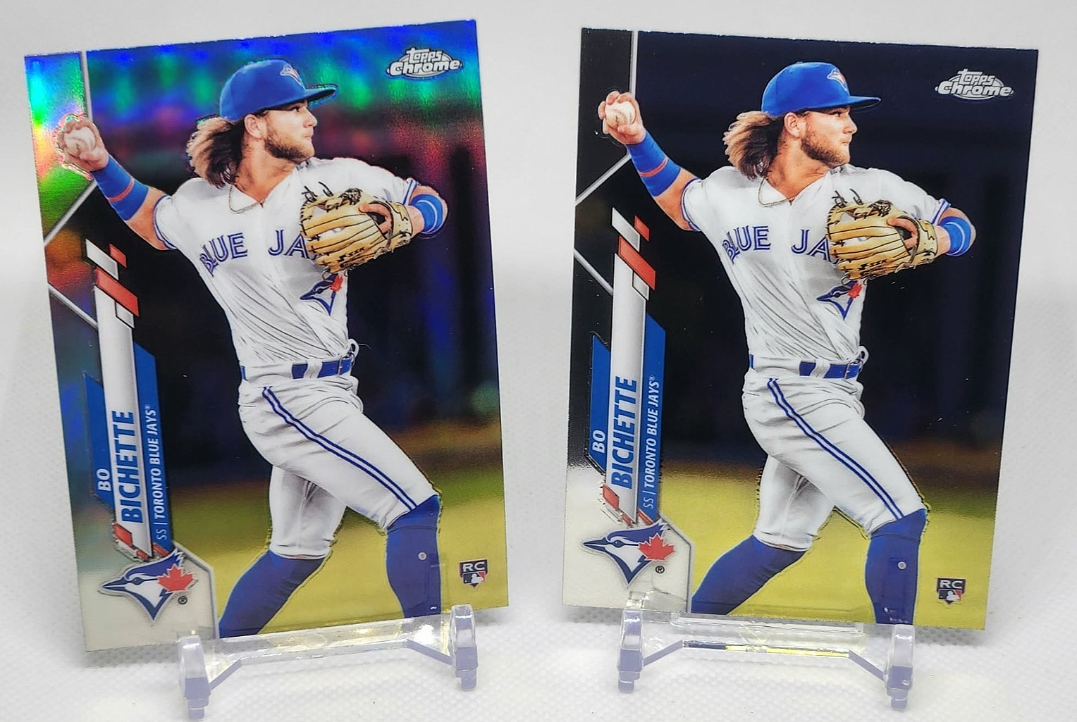 2020 Topps Chrome Baseball Bo Bichette Rookie Refractor #150 + Regular Rookie