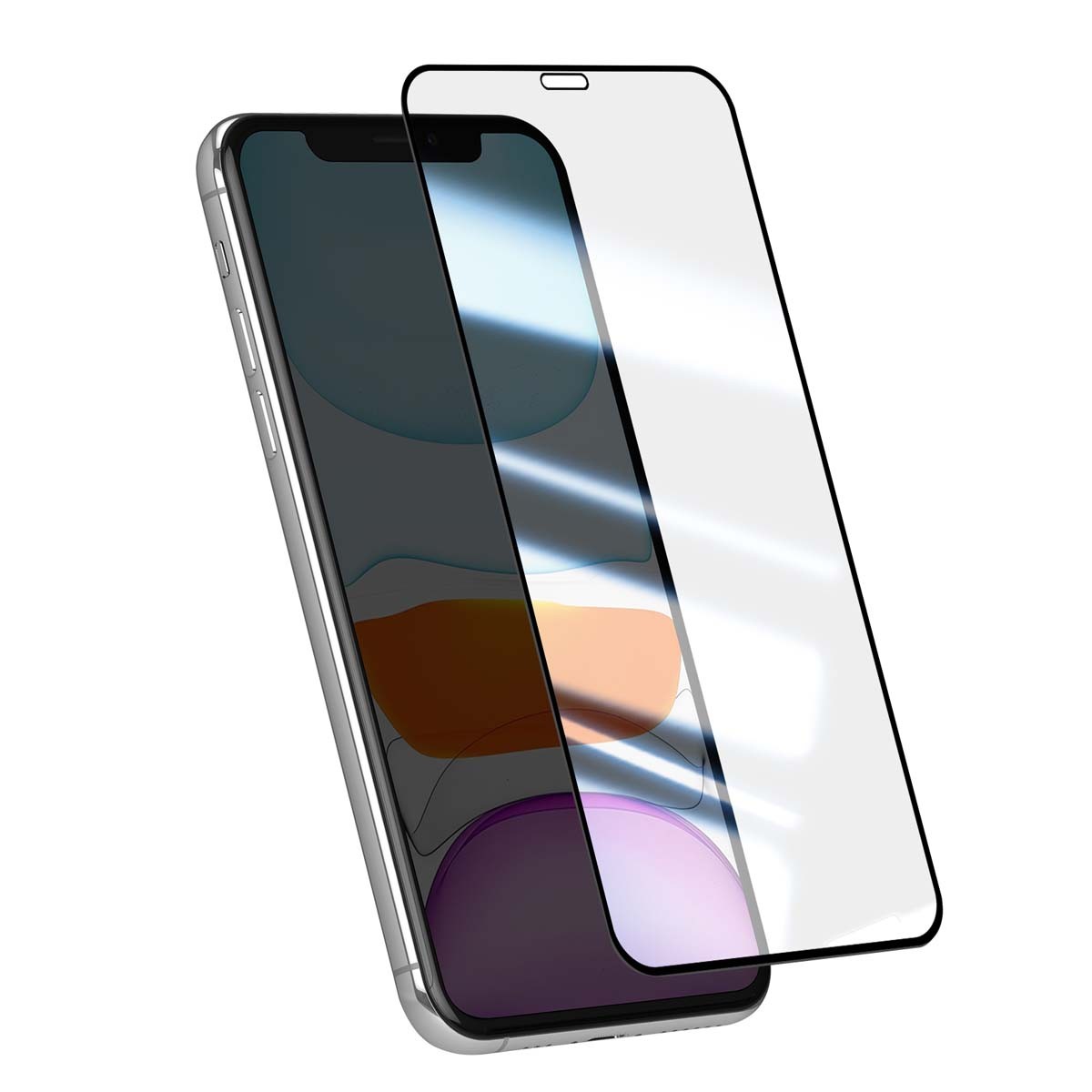 Verre trempé incurvé iPhone 11 Avizar pour une glisse tactile fluide