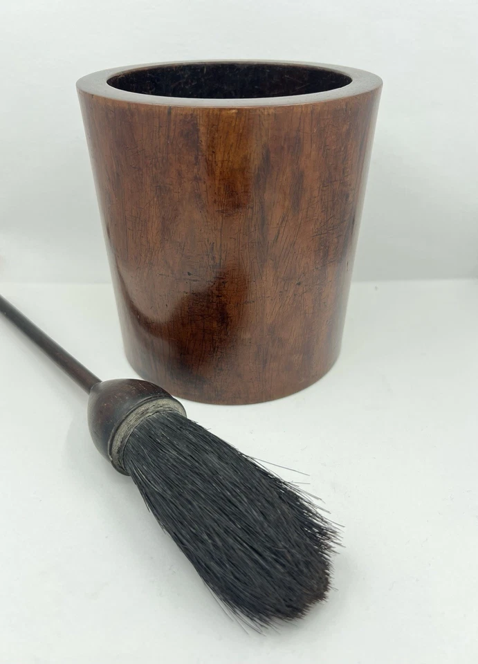 Старинный китайский Huanghuali палисандр битонг щетка горшок и щетка - Изображение 2 из 4