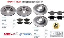 FRONT + REAR AXLE BRAKE DISCS and PADS SET for SKODA KAROQ 2.0 TDI 4x4 2017-on