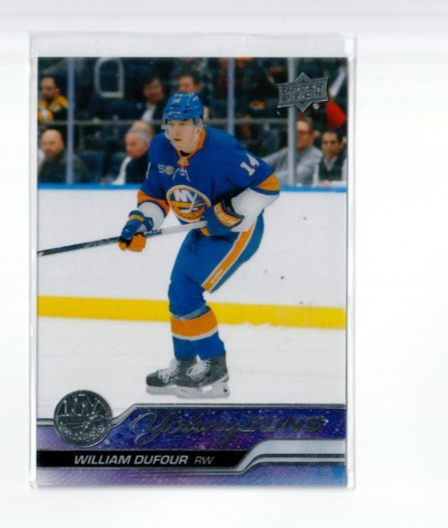 WILLIAM DUFOUR '23/24 Upper Deck Series 1 CLEAR CUT Young Guns rookie card #206