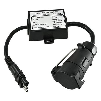PKW Anhänger Lichtwandler Trailer Lichtsplitter Adapter US 4-fach flach auf1814