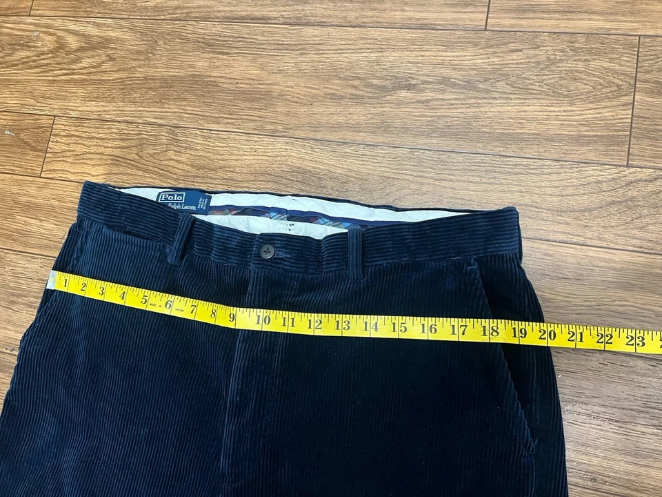 Pantalones chinos vaqueros vintage de terciopelo azul Polo Ralph Lauren para hombre talla 36x34 Foto 3 de 4